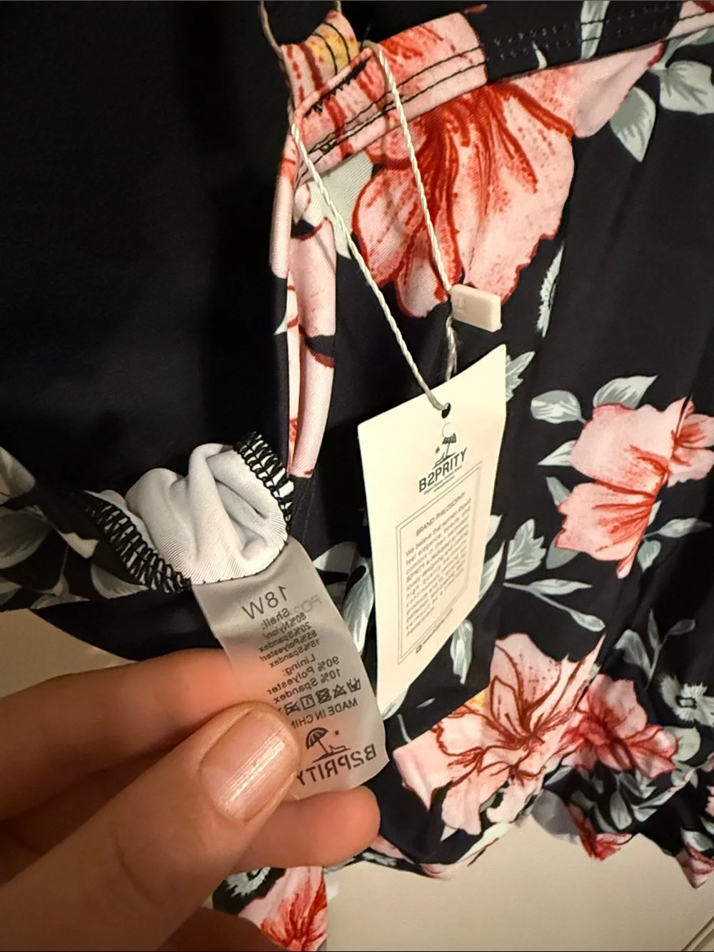 Floral Ruffle Camisole Tankini Set - Picture 6 of 12